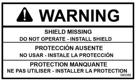 (580386) DECAL SHIELD WARNING KINETIC New Arrival