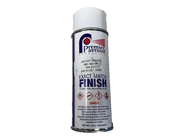 (082-1001-00) Bad Boy Spray Paint - Orange, 12oz Certified