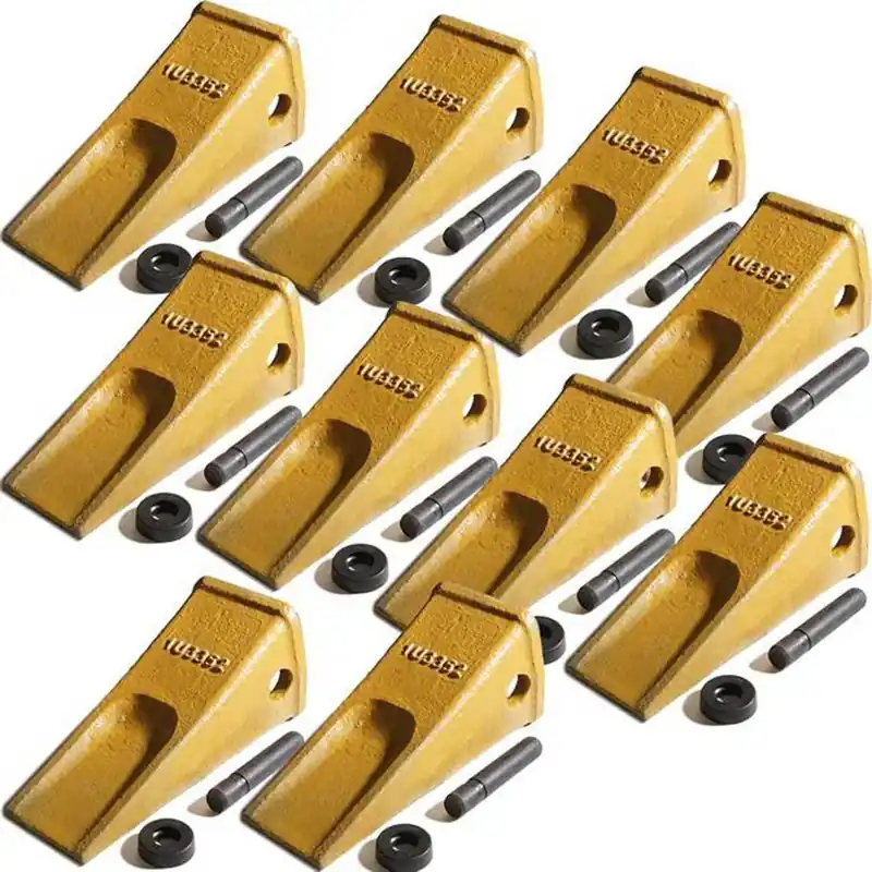 1U3252 Bucket Teeth w/ Side Pin and 8E6258 Retainer (10 Piece) Must Have