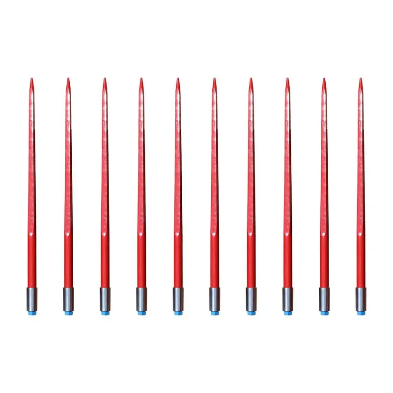 One Day Deal 49" Square Bale Spear 3,000 lbs capacity, 1 3/4" wide with nut and sleeve Conus 2 (10 Spears)