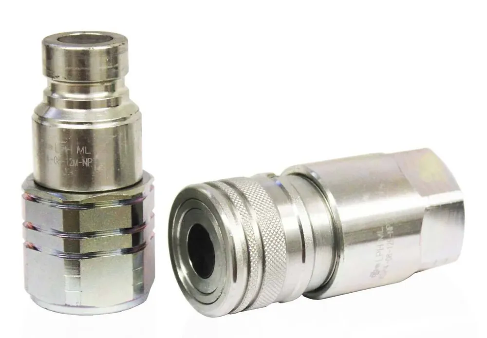 Limited Time Pair of 3/4" Flat Face Male and Female Hydraulic Coupler NPT