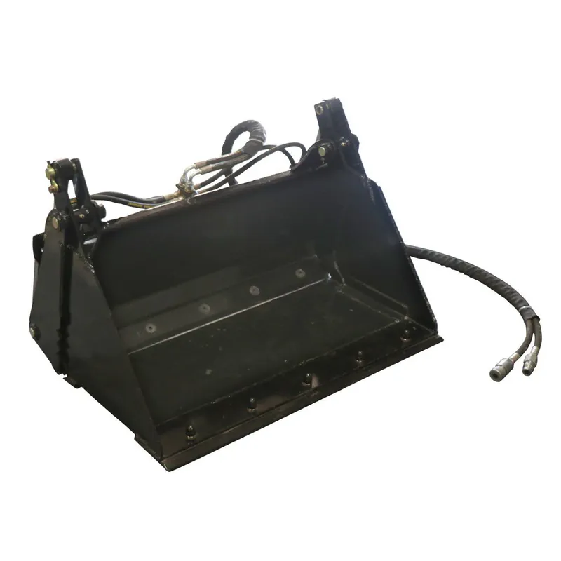 Seasonal Sale Scratch and Dent - 4-In-1 Combo Mini Skid Steer Bucket | Cutting Edge | 42" | V2 - FINAL SALE