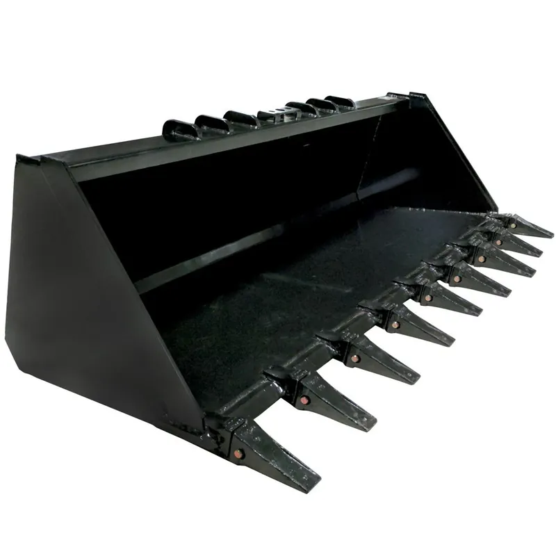 Scratch and Dent - 84" Heavy Duty Skid Steer Dirt Bucket - FINAL SALE Order Now
