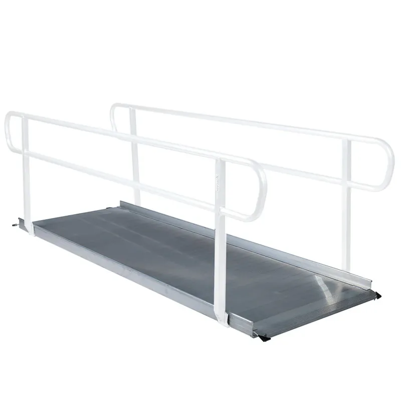 Affordable Scratch and Dent - 9.5 FT Aluminum Wheelchair Entry Ramp - FINAL SALE