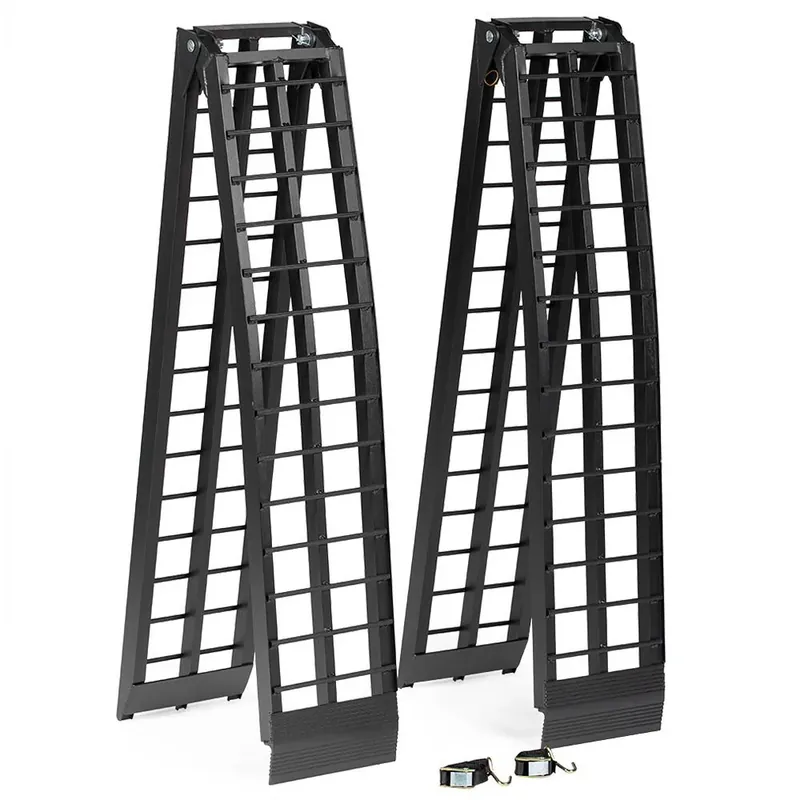 Scratch and Dent - 9 FT Aluminum Arched ATV Ramps - FINAL SALE Reduced Price