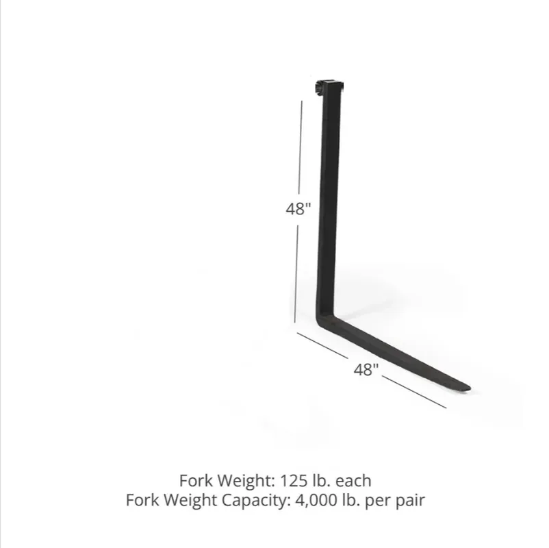 Scratch and Dent, PIN TYPE FORK BLADE 1.5" X 3" X 48" X 48" - Single Crafted