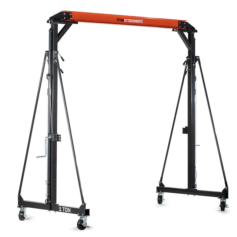 Free Returns Scratch and Dent - Titan Telescoping Gantry Crane - 2000 lb Capacity - FINAL SALE