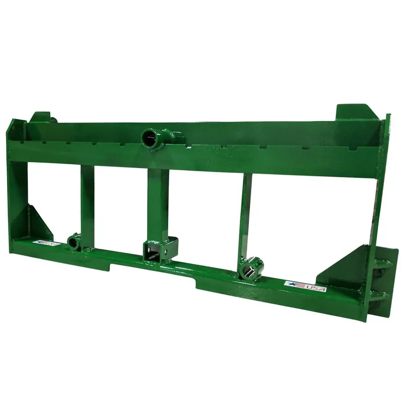 Scratch and Dent - UA Made In The USA Pallet Fork Frame with 2" Trailer Receiver Hitch for John Deere Loader - FINAL SALE Buy Online