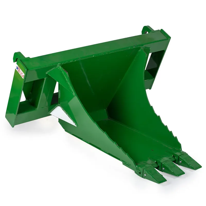 Scratch and Dent, USA Made Extreme Global Euro Stump Bucket Tree Scoop, Fits John Deere Tractors One Day Deal