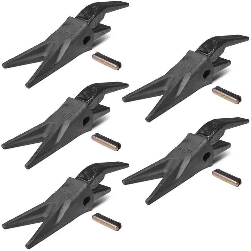 Set of (5) 23WTL Twin Tiger Tooth Bucket Assembly with Shank & Flex Pin Don't Miss Out