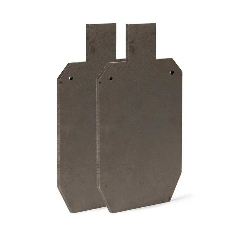 Instant Buy Scratch and Dent, Pair of 3/8" AR500 Silhouette Steel Gong Shooting Target