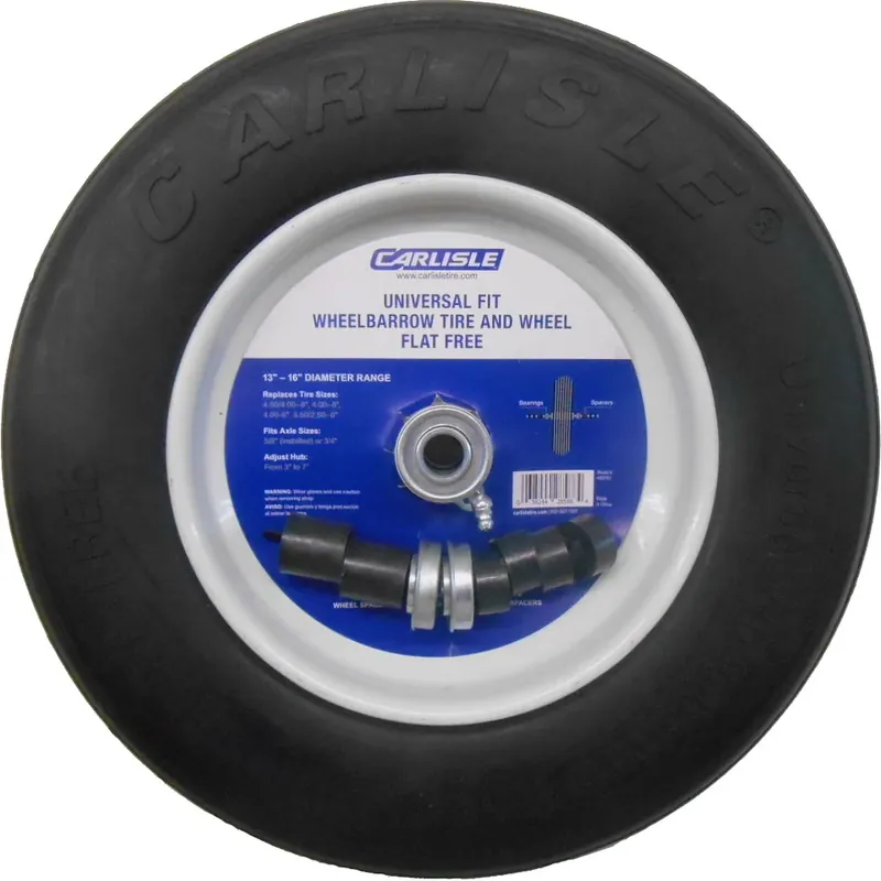 One Day Deal Carlisle Tire - 483791 - 14.50x3.20, 3" Hub Universal Wheelbarrow Flat Free