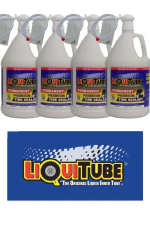 LiquiTube - 1220-0128 - Case of LiquiTube Tire Sealant 1 Gallon w/ Pump (4 Bottles) Seasonal Sale