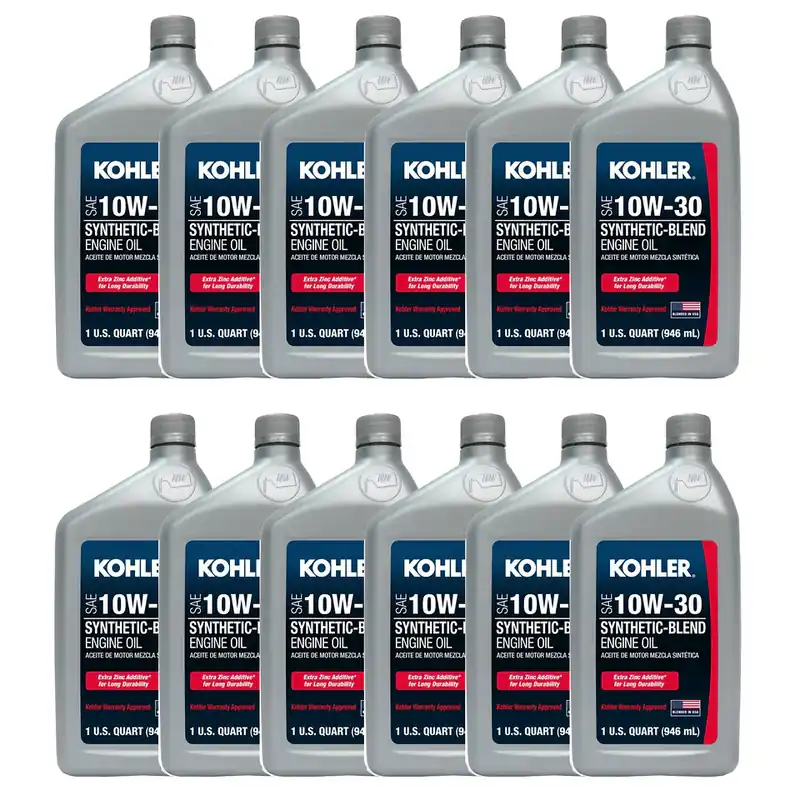 Kohler - 25 357 64-S - Case of 10W-30 Full Synthetic Oil - 12 Quarts Instant Buy