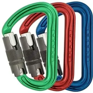 Special Offer KMM - A307P3 - Shadow Locksafe 3 Pack Aluminum Carabiners