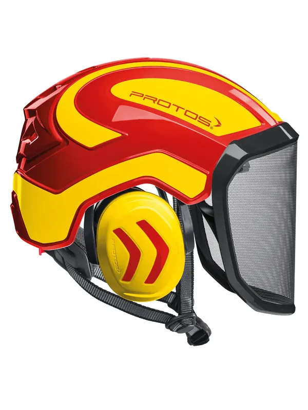 Pfanner - PROTOS-RY - Protos Integral Helmet – Red/Yellow High Quality