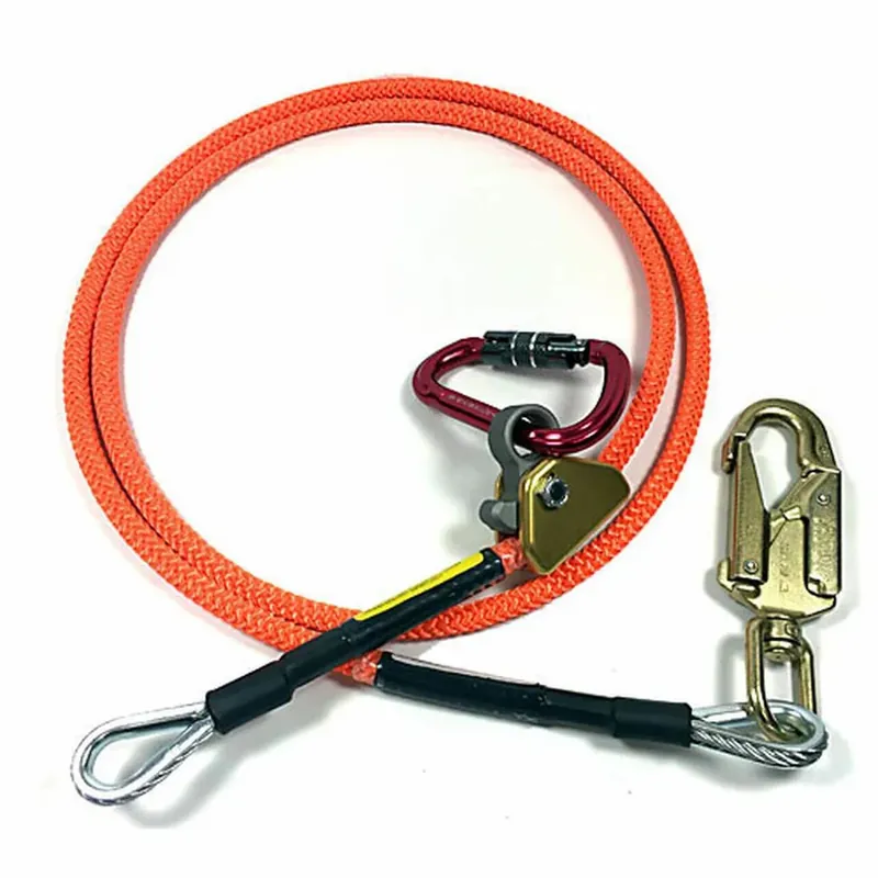 Spyder - 75222 - 10' Steel Wire Core Lanyard (Flipline) 1/2" Kit Today Only