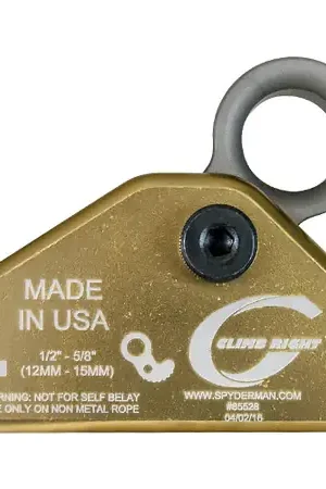 Special Offer Spyder - 85568 - 1/2" - 5/8" Climb Right Gibbs Rope Grab – Fixed Pin