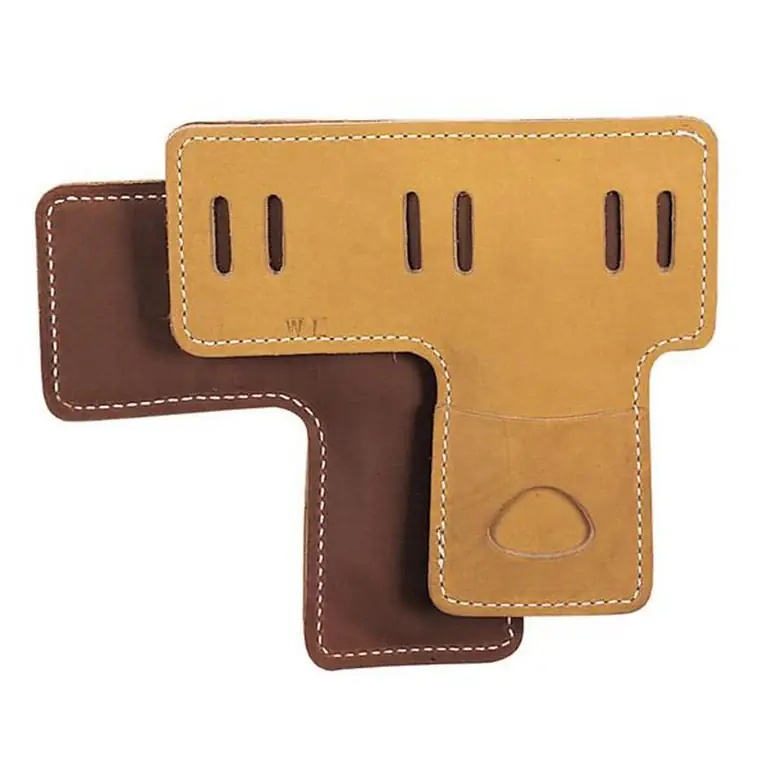 Budget Weaver - 0897158 - Latigo Leather Climber Pad L-Shaped