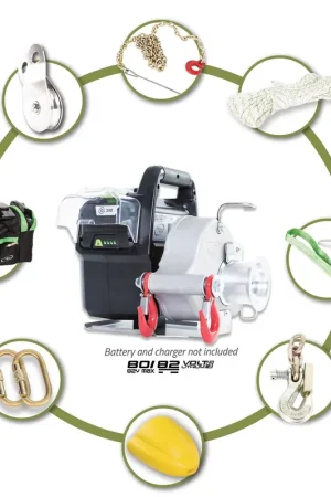 Portable Winch - PCW3000-LI-FK - Pulling Winch Forestry Kit Cheap