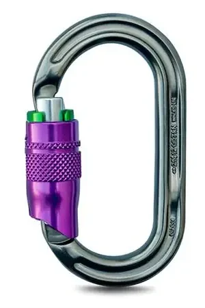Price Cut DMM - A324 - Titanium/purple Durolock Aluminum Carabiner
