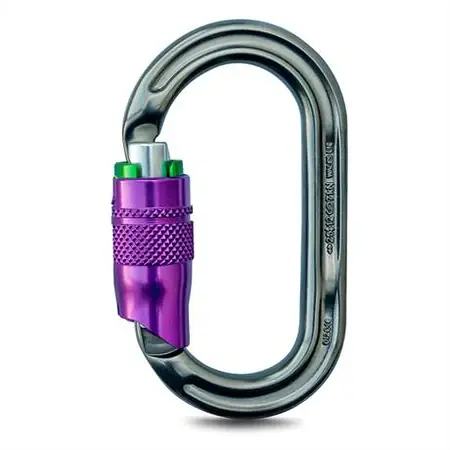 Price Cut DMM - A324 - Titanium/purple Durolock Aluminum Carabiner