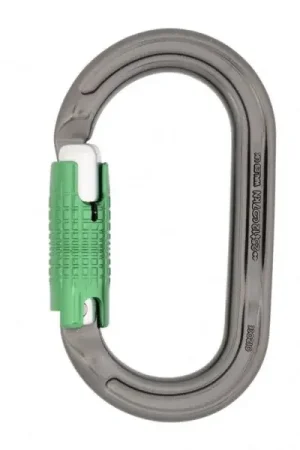 While Supplies Last DMM - A327 - Titanium/green Ultra-O Range Aluminum Carabiner
