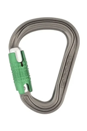DMM - A577 - Titanium/green Phantom HMS Locksafe Aluminum Carabiner Certified