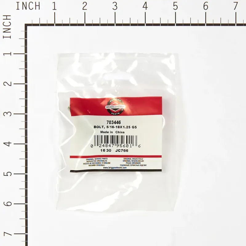 Professional Grade Briggs & Stratton - 703446 - BOLT 5/16-18X1.25 G5