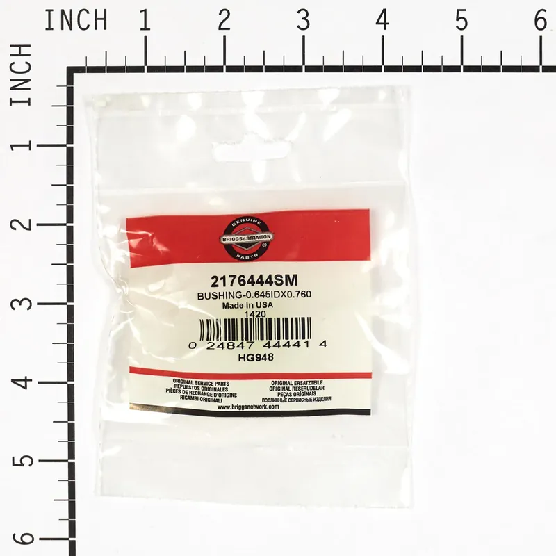 Briggs & Stratton - 2176444SM - BUSHING-0.645IDX0.760 Weekend Sale