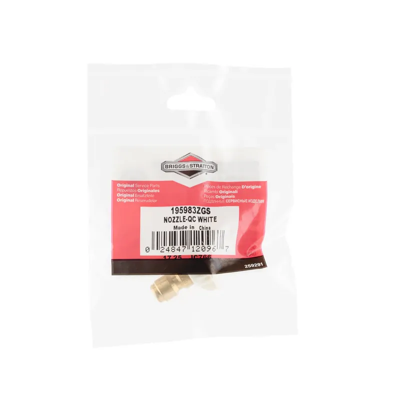 Brand New Briggs & Stratton - 195983ZGS - NOZZLE-QC WHITE