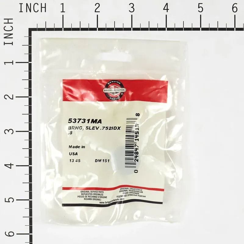 Briggs & Stratton - 53731MA - BRNG SLEV .752IDX .8 Get Yours