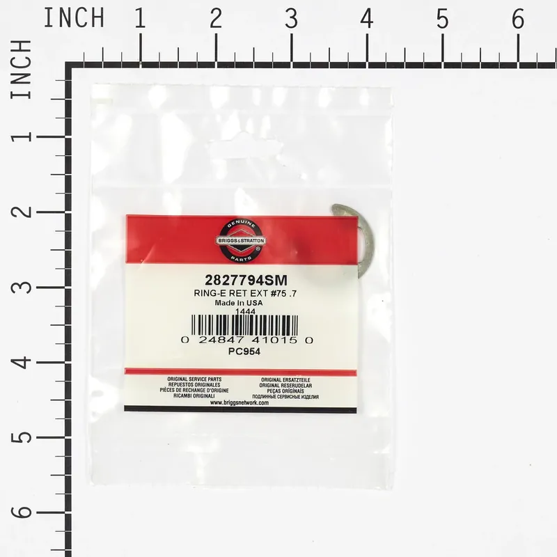 Briggs & Stratton - 2827794SM - RING-E RET EXT #75 .7 Fast Shipping