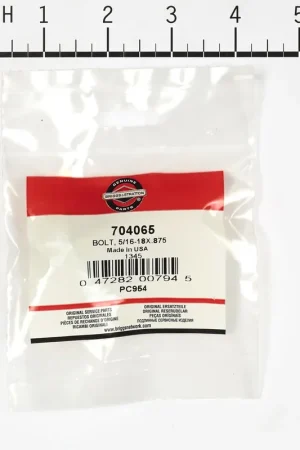Big Sale Briggs & Stratton - 704065 - BOLT 5/16-18X.875