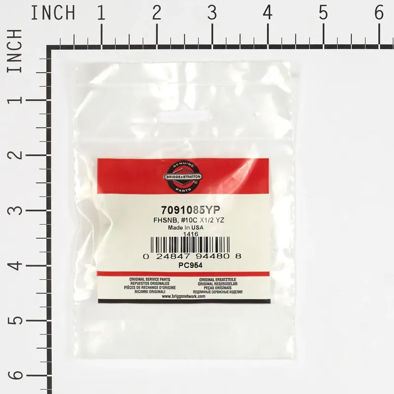 Briggs & Stratton - 7091085YP - FHSNB #10C X1/2 YZ Bargain