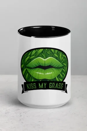 Same Day Shipping Kiss My Grass w/Lips Color Mug