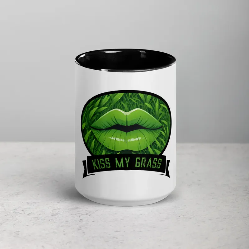 Same Day Shipping Kiss My Grass w/Lips Color Mug
