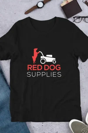 Red Dog Supplies T Shirt - Red & White Weekend Sale