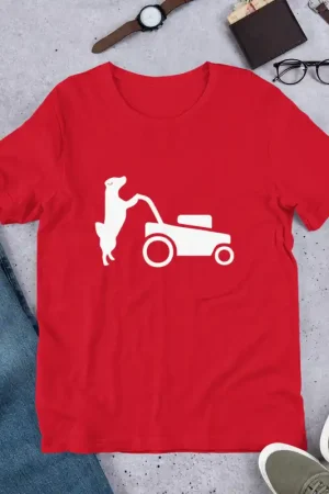 Red Dog T Shirt - White Holiday Sale