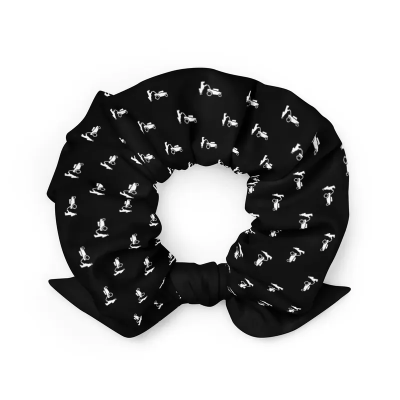 Trending Red Dog Scrunchie - Black & White